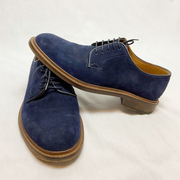 M. GEMI NAVY STRADA DERBY SUEDE SHOES~8 main image 5